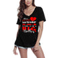 ULTRABASIC Damen-T-Shirt „This Little Heartbreaker is Going to be Big Brother – Valentinstag“ Kurzarm-Grafik-T-Shirts