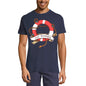 ULTRABASIC Men's Graphic T-Shirt Man Overboard - Funny Shirt for Men