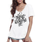 ULTRABASIC Women's V-Neck T-Shirt Never Stop Looking Up - Short Sleeve Tee shirt