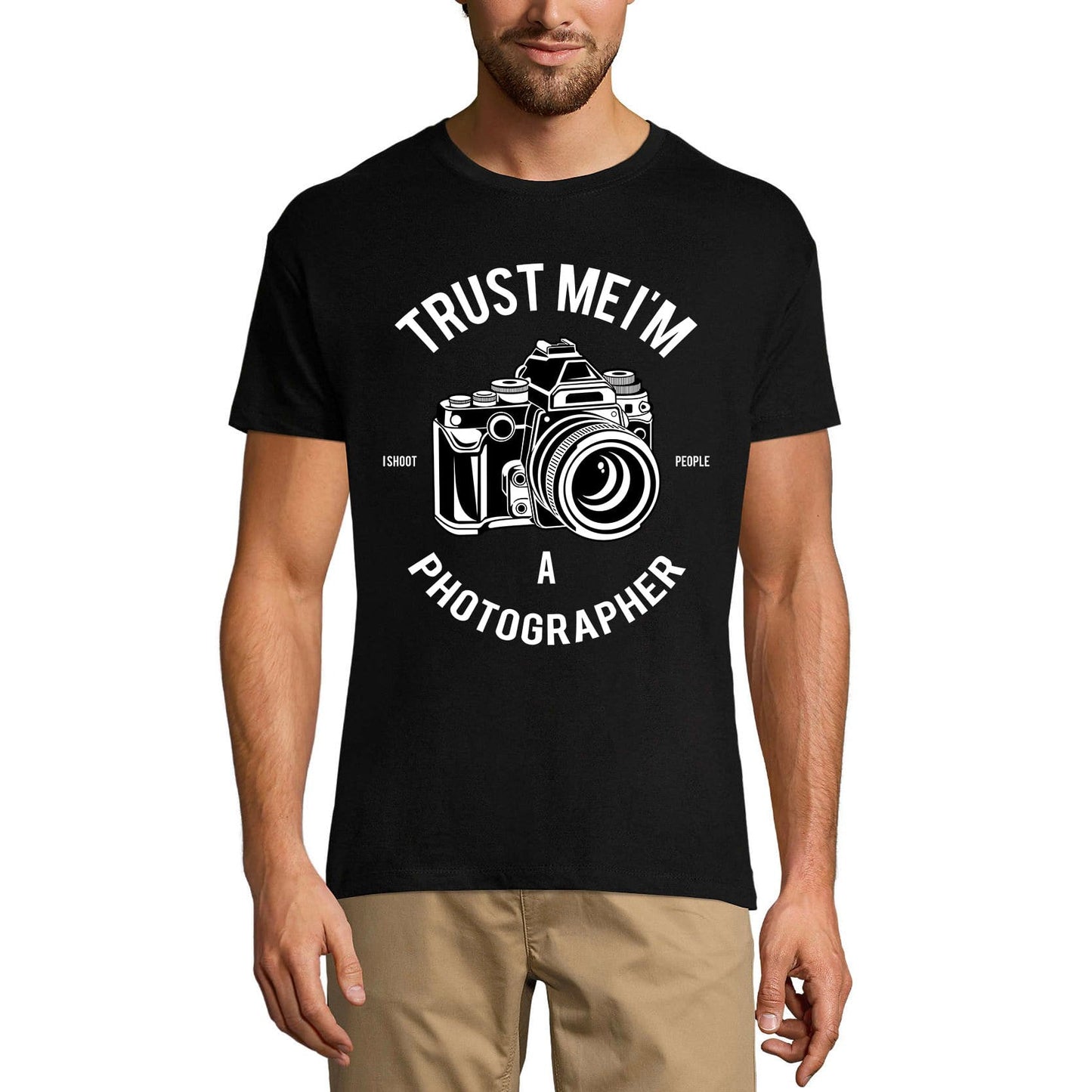 ULTRABASIC Herren T-Shirt Trust Me I'm a Photographer – I Shoot People – Lustiges Witz-T-Shirt