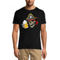 ULTRABASIC Herren-T-Shirt mit Piratenschädel-Bier – lustiges Bierliebhaber-T-Shirt