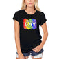 T-shirt biologique ULTRABASIC pour femmes, ça sonne gay, je suis dedans - Fierté LGBT - Drapeau arc-en-ciel