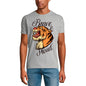 ULTRABASIC Grafik Herren T-Shirt Brave And Proud – Tigerkopf – Vintage Shirt