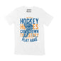 ULTRABASIC Men's Graphic T-Shirt Time To Play Hockey - Play Hard - Time For Action