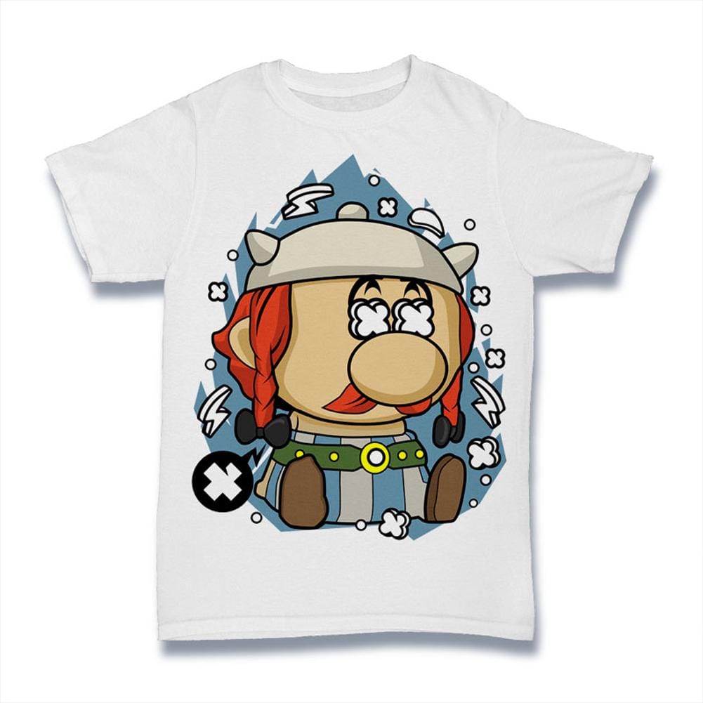 ULTRABASIC Men's T-Shirt Sculptor - Cartoon Character Shirt - French Comic Book obelix asterix casual graphic tshirt t shirt classic mens womens outfit figures family children girl boy personalized tahirts birthday gift modern apperal youth retro novelty urban modern clothes american friends cool simple cotton book series tees 