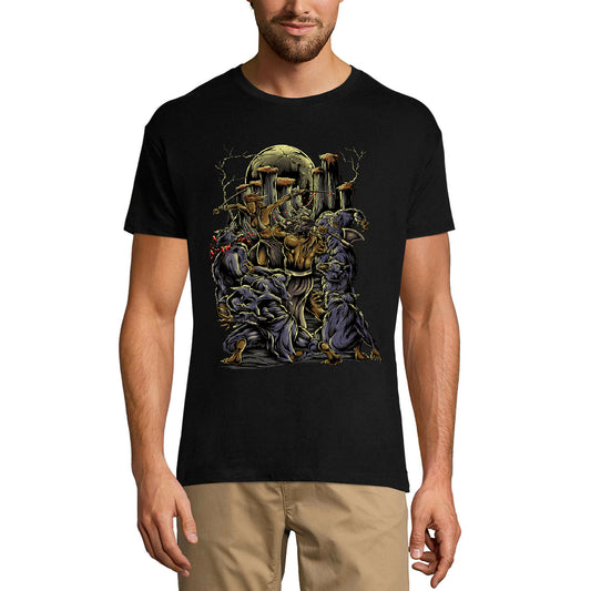 ULTRABASIC Grafik Herren T-Shirt Werwolf Hunter – Gruseliges Vintage-Shirt