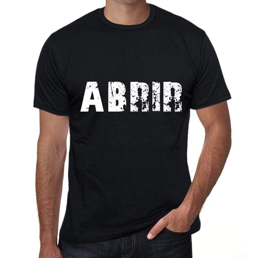 Abrir Mens T Shirt Black Birthday Gift 00550 - Black / Xs - Casual