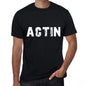 Actin Mens Retro T Shirt Black Birthday Gift 00553 - Black / Xs - Casual