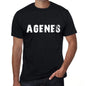 Agenes Mens Vintage T Shirt Black Birthday Gift 00554 - Black / Xs - Casual