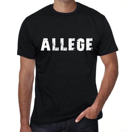 Allege Mens Vintage T Shirt Black Birthday Gift 00554 - Black / Xs - Casual