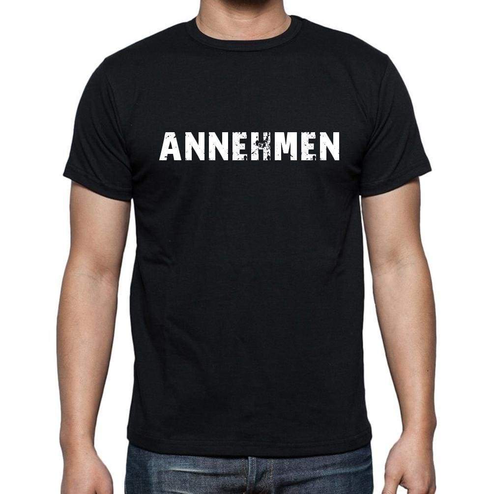 Annehmen Mens Short Sleeve Round Neck T-Shirt - Casual