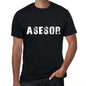 Asesor Mens T Shirt Black Birthday Gift 00550 - Black / Xs - Casual