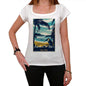 Azenhas Do Mar Pura Vida Beach Name White Womens Short Sleeve Round Neck T-Shirt 00297 - White / Xs - Casual