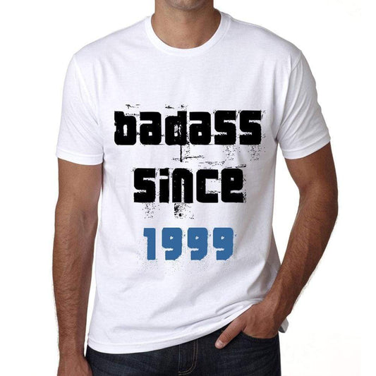Badass Since 1999 Men's T-shirt White Birthday Gift 00429 - Ultrabasic