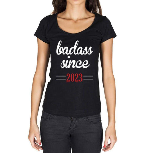 Badass Since 2023 Women's T-shirt Black Birthday Gift 00432 - Ultrabasic