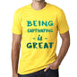 Being Captivating Is Great Mens T-Shirt Yellow Birthday Gift 00378 - Yellow / Xs - Casual