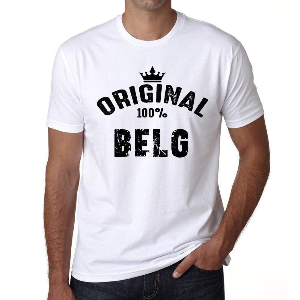 Belg Mens Short Sleeve Round Neck T-Shirt - Casual
