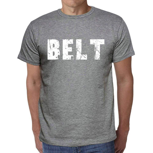 Belt Mens Short Sleeve Round Neck T-Shirt 00039 - Casual