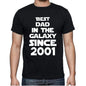 Best Dad 2001 Best Dad Mens T Shirt Black Birthday Gift 00112 - Black / Xs - Casual