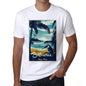 Bibione Pura Vida Beach Name White Mens Short Sleeve Round Neck T-Shirt 00292 - White / S - Casual