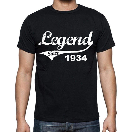 Birthday Gifts For Him 1934 T Shirts Men Vintage Black T-Shirt Rounded Neck Mens T-Shirt - T-Shirt