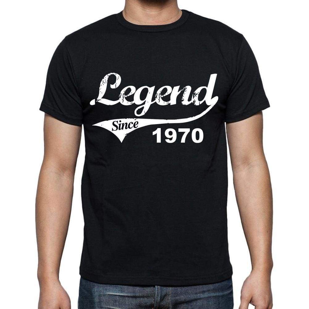 Birthday Gifts For Him 1970 T Shirts Men Vintage Black T-Shirt Rounded Neck Mens T-Shirt - T-Shirt