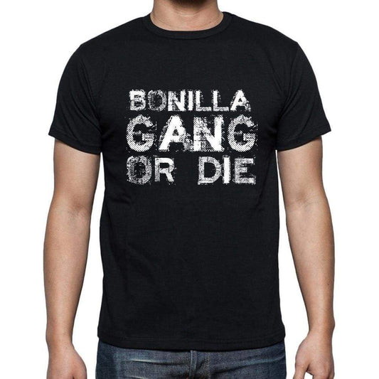 Bonilla Family Gang Tshirt Mens Tshirt Black Tshirt Gift T-Shirt 00033 - Black / S - Casual