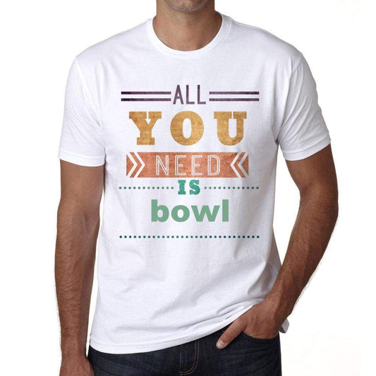 Bowl Mens Short Sleeve Round Neck T-Shirt 00025 - Casual