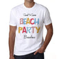 Brandons Beach Party White Mens Short Sleeve Round Neck T-Shirt 00279 - White / S - Casual