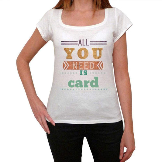 Card Womens Short Sleeve Round Neck T-Shirt 00024 - Casual