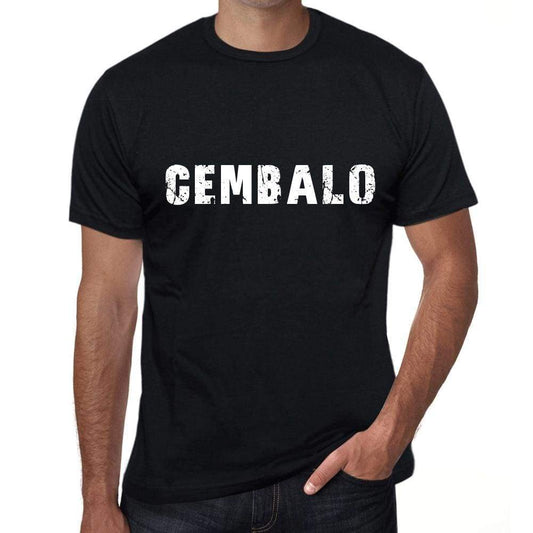 Cembalo Mens Vintage T Shirt Black Birthday Gift 00555 - Black / Xs - Casual