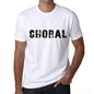 Choral Mens T Shirt White Birthday Gift 00552 - White / Xs - Casual