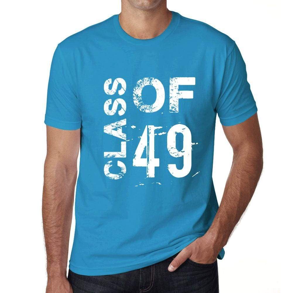 Class Of 49 Grunge Mens T-Shirt Blue Birthday Gift 00483 - Blue / Xs - Casual