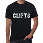 Clifts Mens Vintage T Shirt Black Birthday Gift 00554 - Black / Xs - Casual