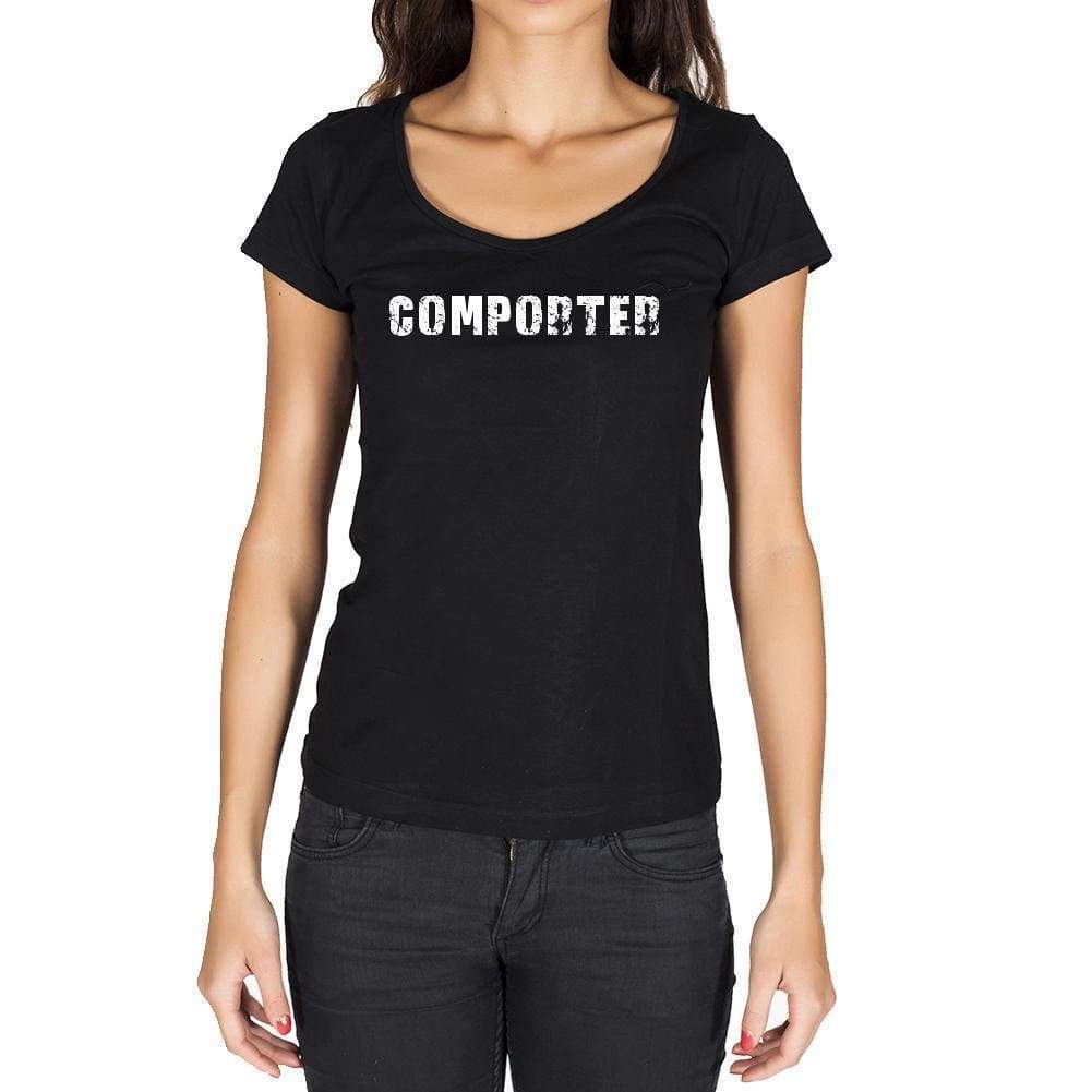 Comporter French Dictionary Womens Short Sleeve Round Neck T-Shirt 00010 - Casual