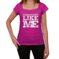 Consistent Like Me Pink Womens Short Sleeve Round Neck T-Shirt 00053 - Pink / Xs - Casual