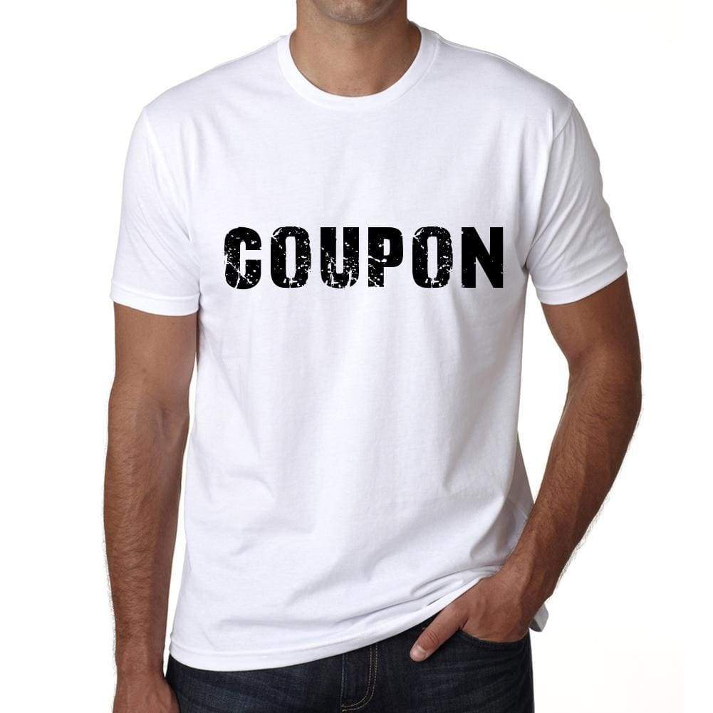 Coupon Mens T Shirt White Birthday Gift 00552 - White / Xs - Casual
