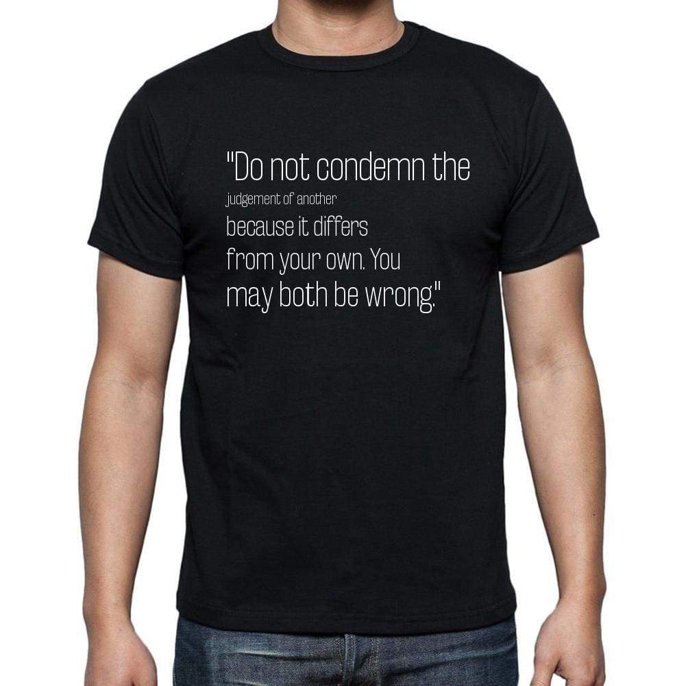 Dandemis Quote T Shirts Do Not Condemn The Judgement T Shirts Men Black - Casual