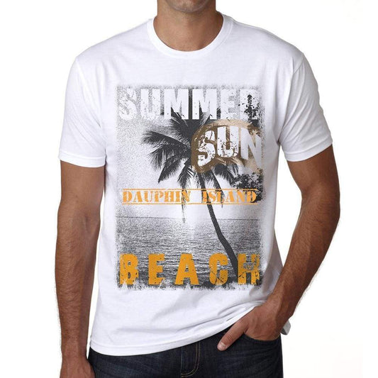 Dauphin Island Mens Short Sleeve Round Neck T-Shirt - Casual