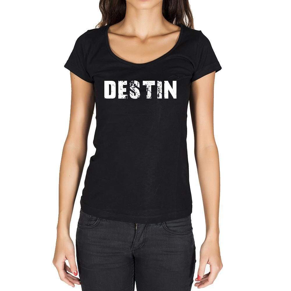 Destin French Dictionary Womens Short Sleeve Round Neck T-Shirt 00010 - Casual