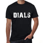 Dials Mens Retro T Shirt Black Birthday Gift 00553 - Black / Xs - Casual