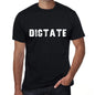 Dictate Mens Vintage T Shirt Black Birthday Gift 00555 - Black / Xs - Casual