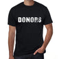 Donors Mens Vintage T Shirt Black Birthday Gift 00554 - Black / Xs - Casual