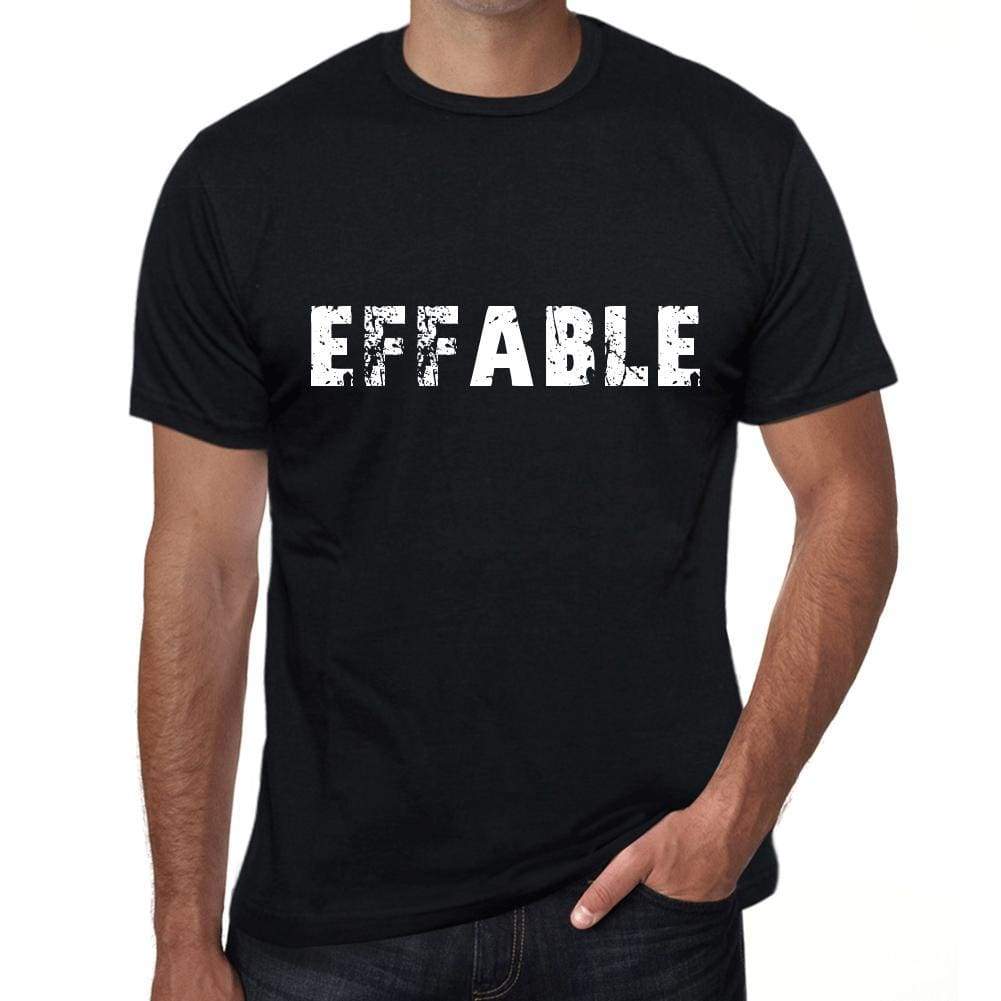 effable Mens Vintage T shirt Black Birthday Gift 00555 - Ultrabasic