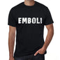 Emboli Mens Vintage T Shirt Black Birthday Gift 00554 - Black / Xs - Casual
