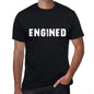 engined Mens Vintage T shirt Black Birthday Gift 00555 - Ultrabasic
