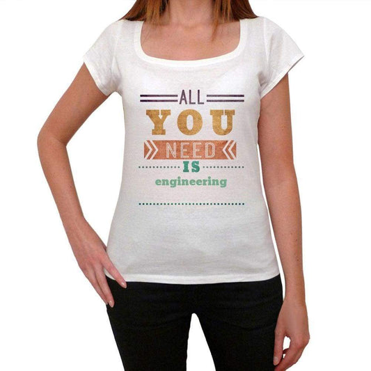 Engineering Womens Short Sleeve Round Neck T-Shirt 00024 - Casual