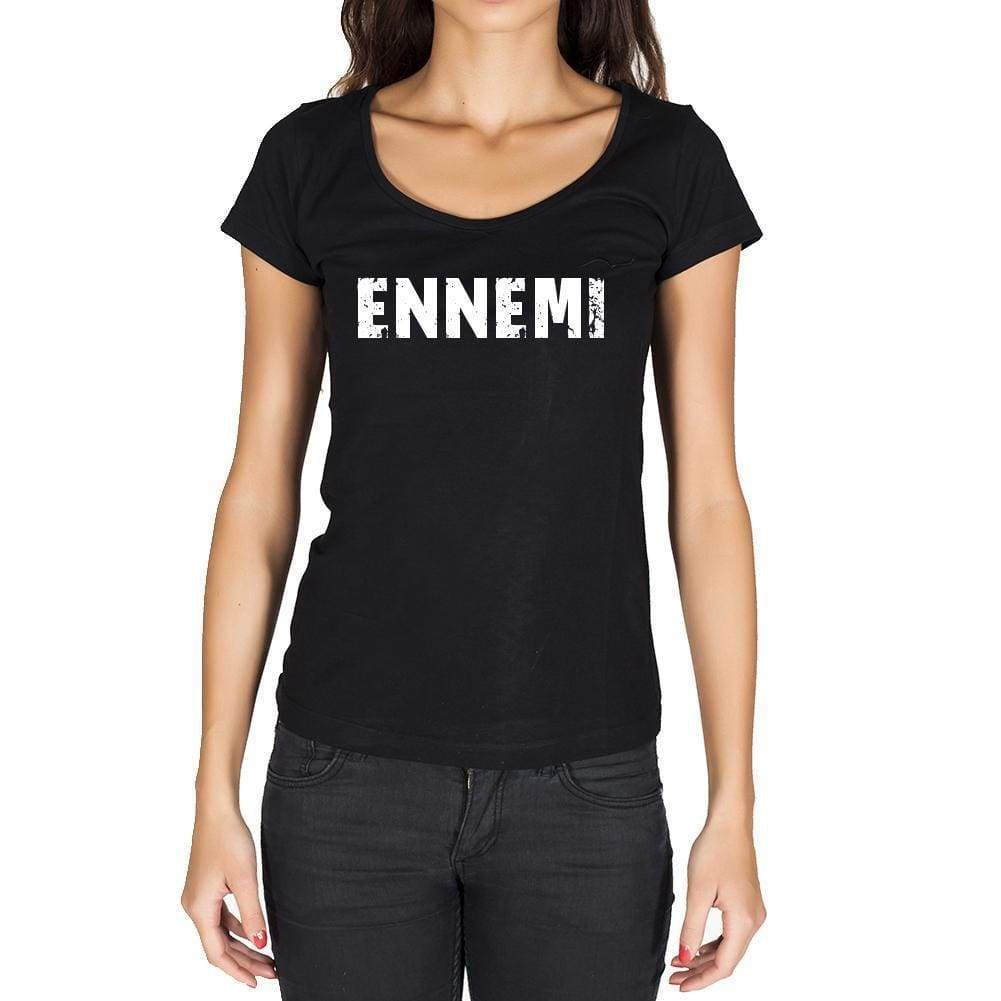 Ennemi French Dictionary Womens Short Sleeve Round Neck T-Shirt 00010 - Casual