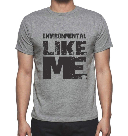 Environmental Like Me Grey Mens Short Sleeve Round Neck T-Shirt 00066 - Grey / S - Casual