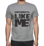Environmental Like Me Grey Mens Short Sleeve Round Neck T-Shirt 00066 - Grey / S - Casual
